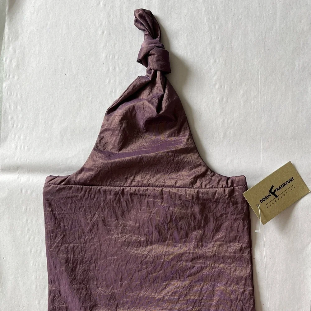 NWT Chic Purple Metallic Cosmetics Bag
